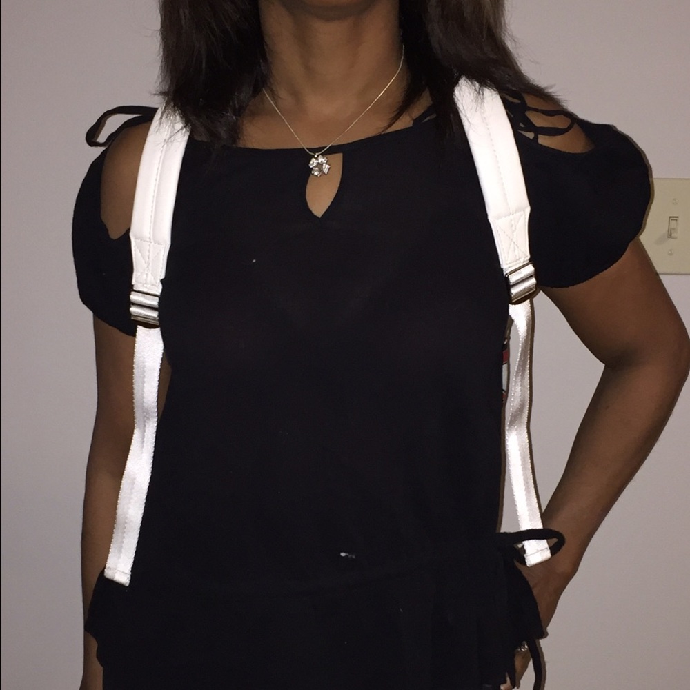 🆕New with tags CIRCUS BACKPACK "LIPS" denim 💋 - Picture 4 of 6