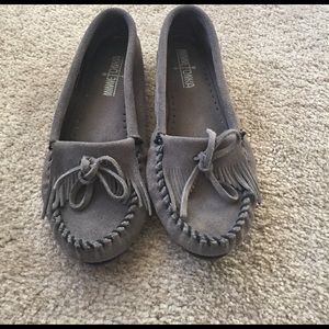 Grey moccasins