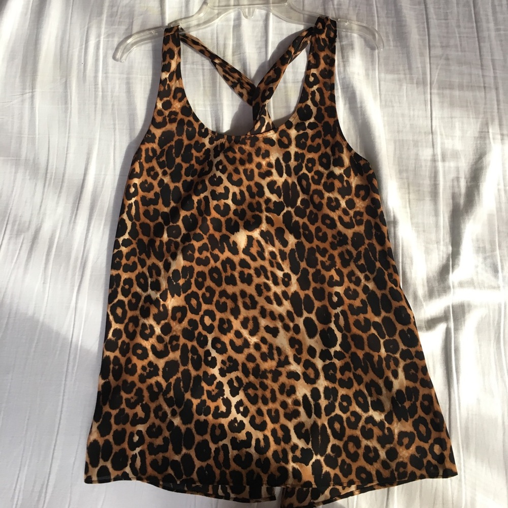 cheetah flowy top
