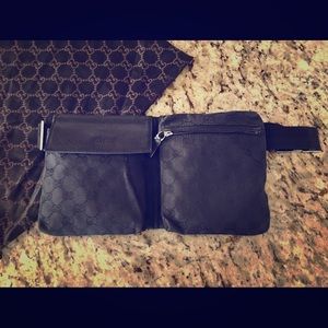100% Authentic Gucci Canvas Belt Bag