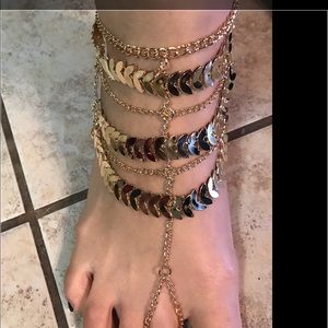 New Gold Plated Anklet with Tassels Beautiful