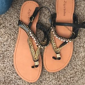 Never worn, Cute black sandals