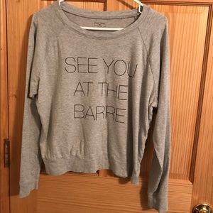 Emi Jay Long Sleeve Pullover, Gray, S/M