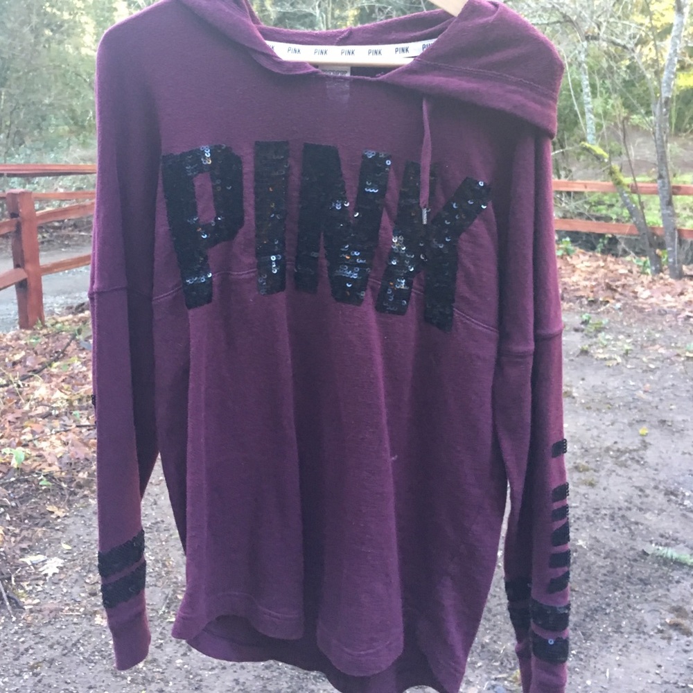 Maroon pull over from Pink