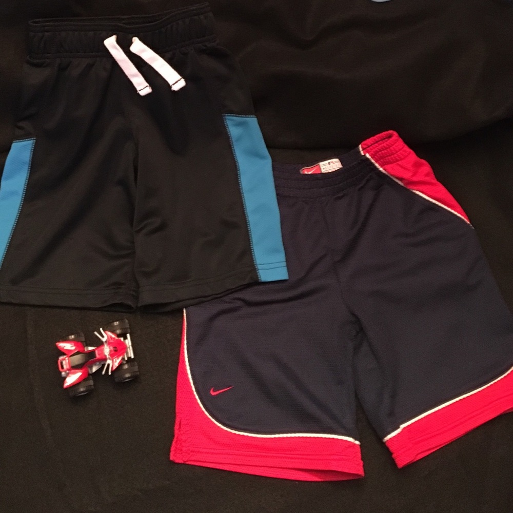 2 pair of shorts-elastic waistband