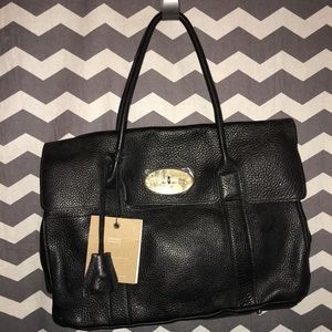 Ensoen leather briefcase purse