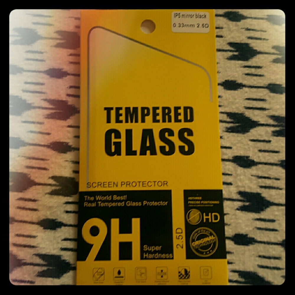 IPHONE 5 Mirror black Tempered Glass