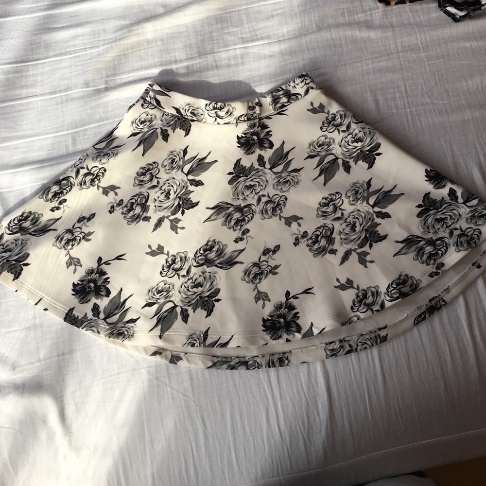 floral skater skirt