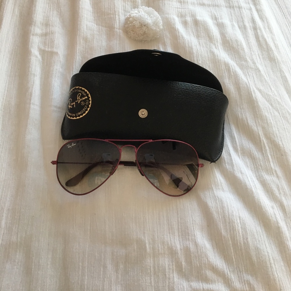 Ray-Ban Pink aviator sunglasses