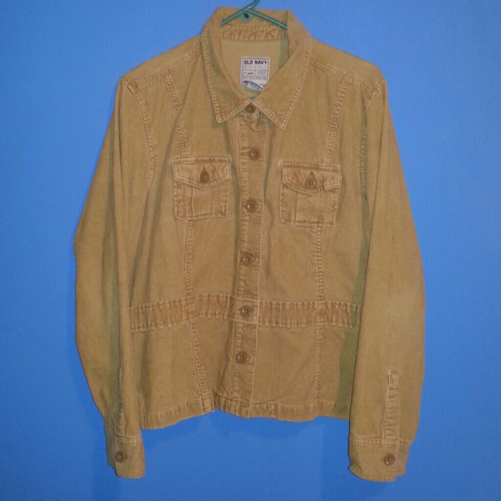 Corduroy button down jacket