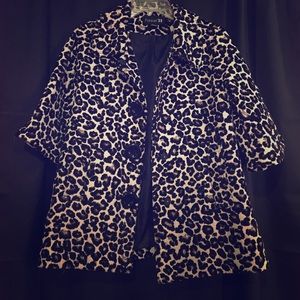 Leopard print coat