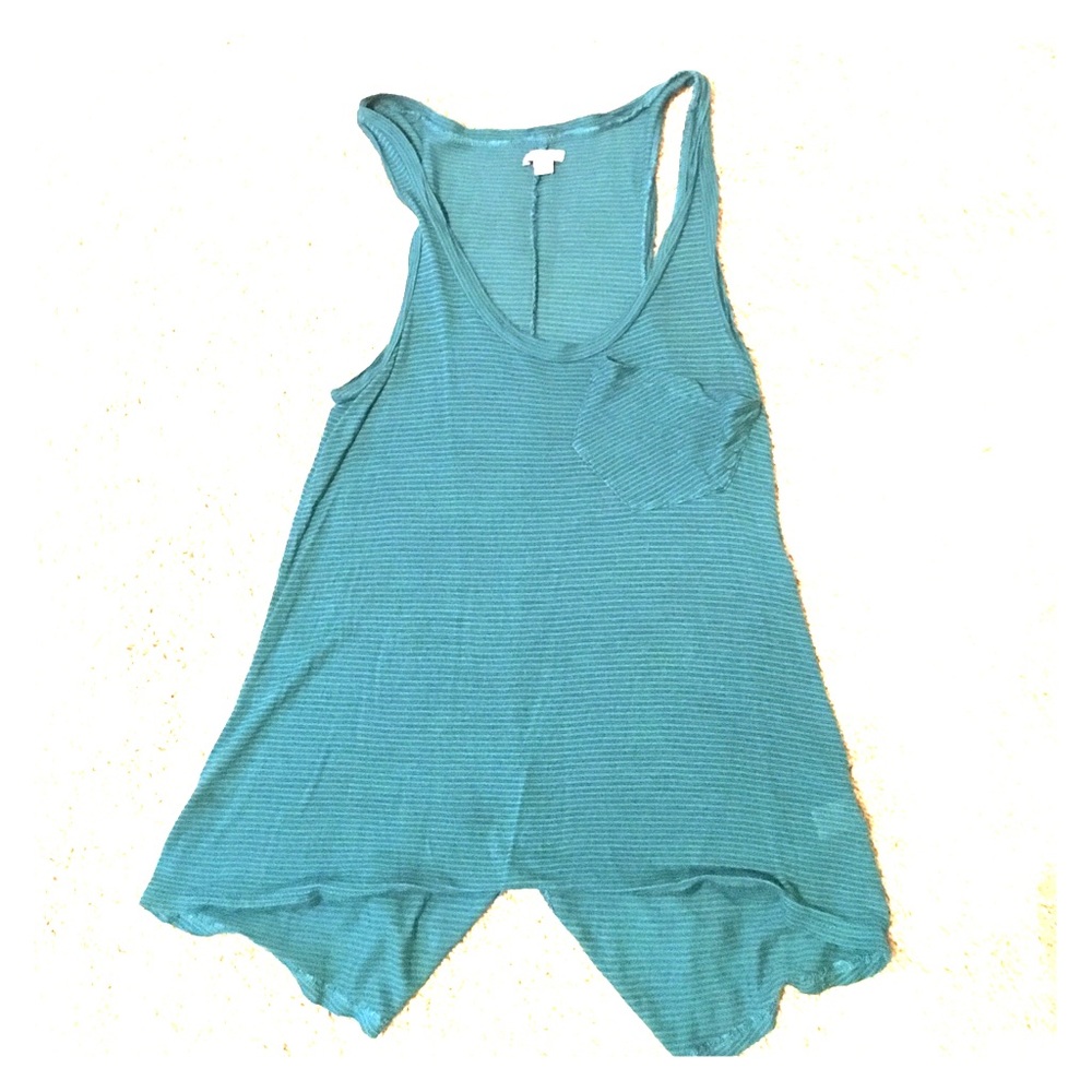Green striped tank