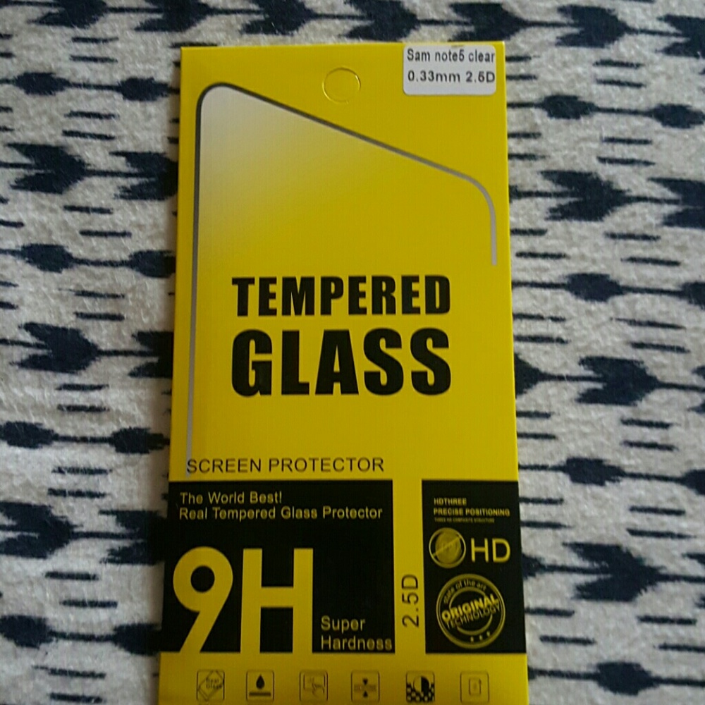 Samsung Note 5 clear Tempered glass