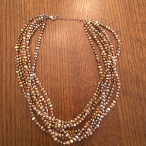 Silpada multi-color brown beaded necklace