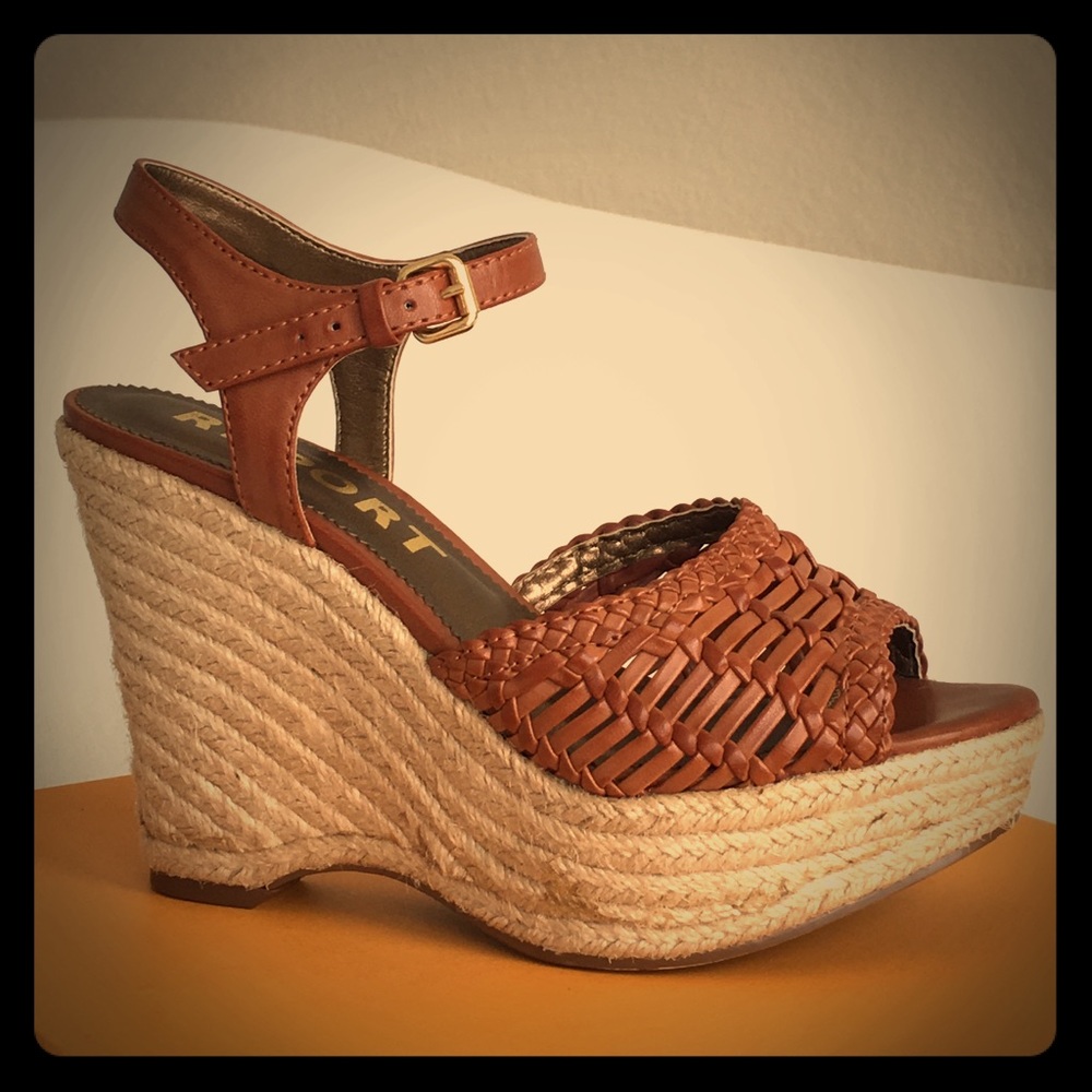 ☀️☀️LN Report Wedges Size 6 ☀️☀️ - Picture 2 of 4