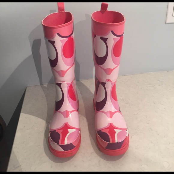 Coach Paisley Rainboots - Picture 2 of 4