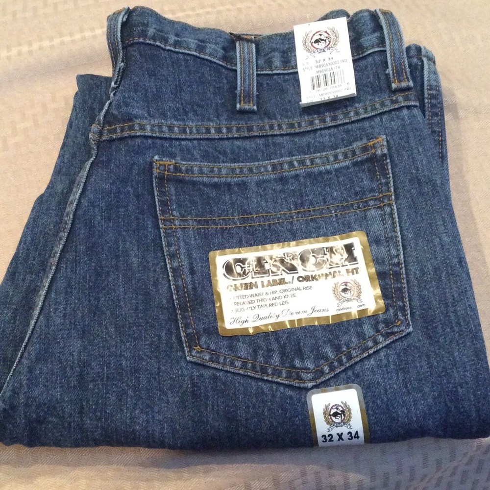 Cinch denim jeans
