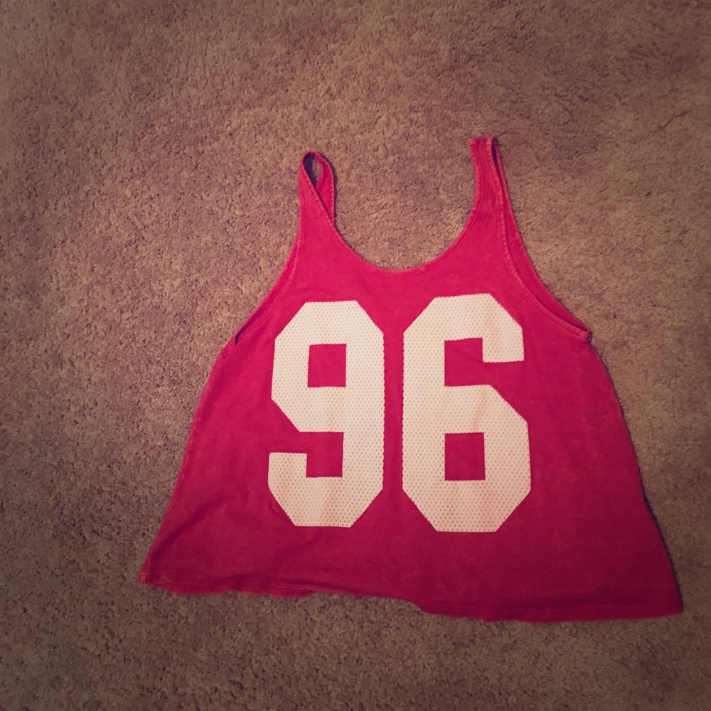 Red crop top