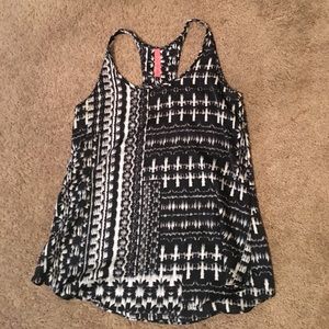 Black and white tank