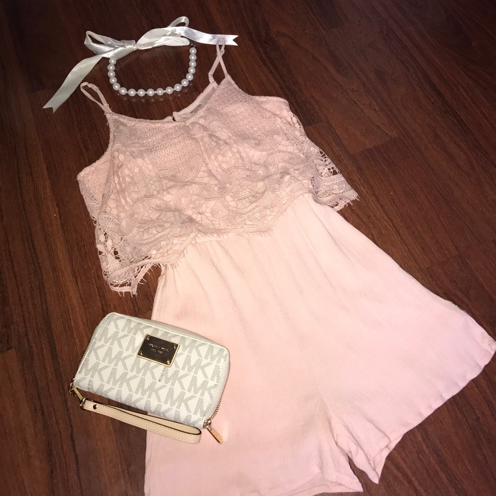 cute pink romper