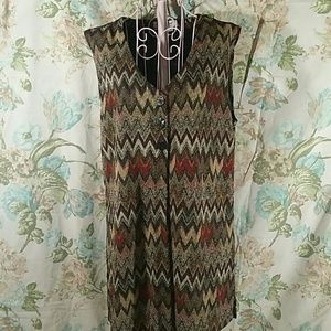 MULTICOLOR LONG VEST