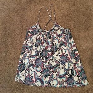 Paisley print top