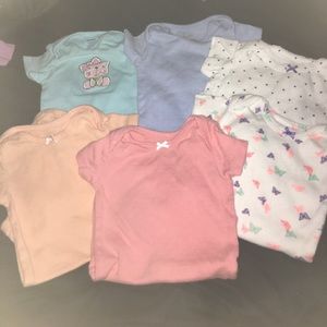 6 Baby girl onesies