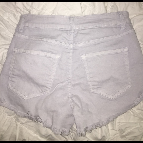 High-Waisted Jean Shorts - Picture 2 of 3