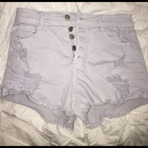 High-Waisted Jean Shorts