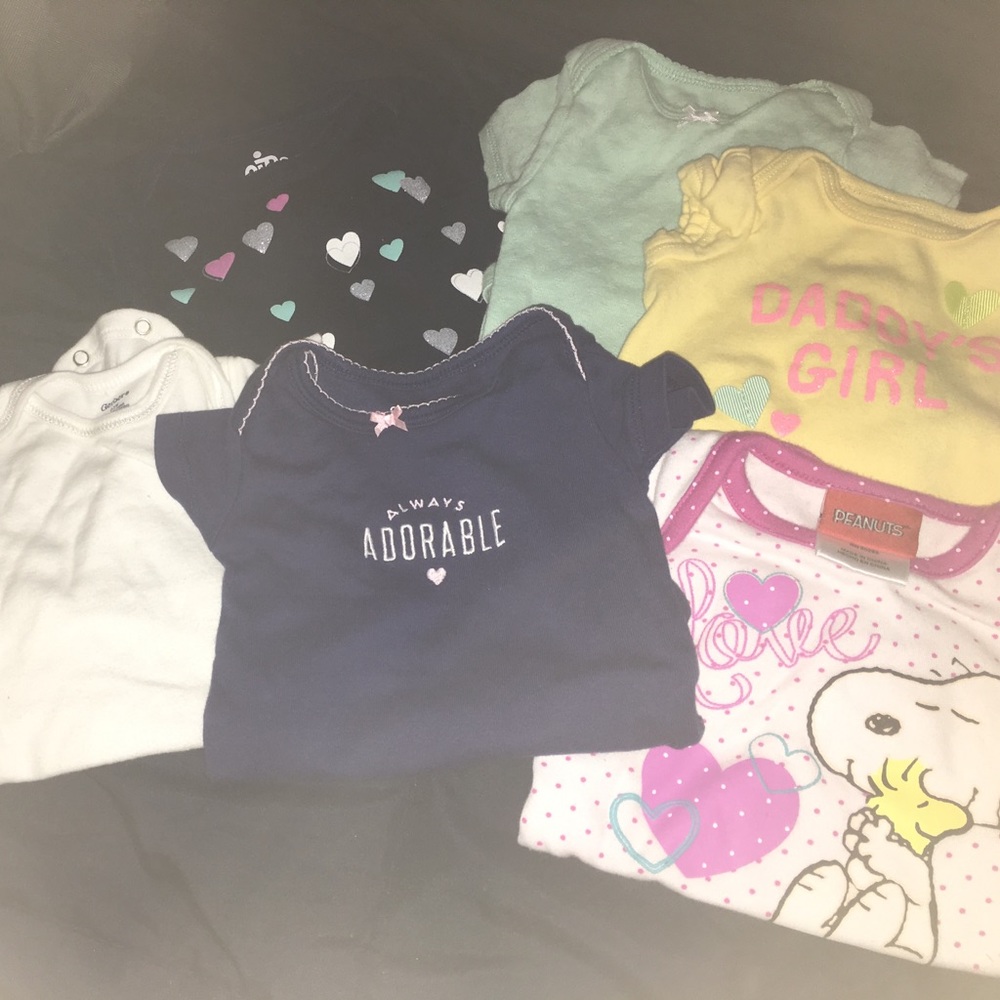 6 babygirl onesies