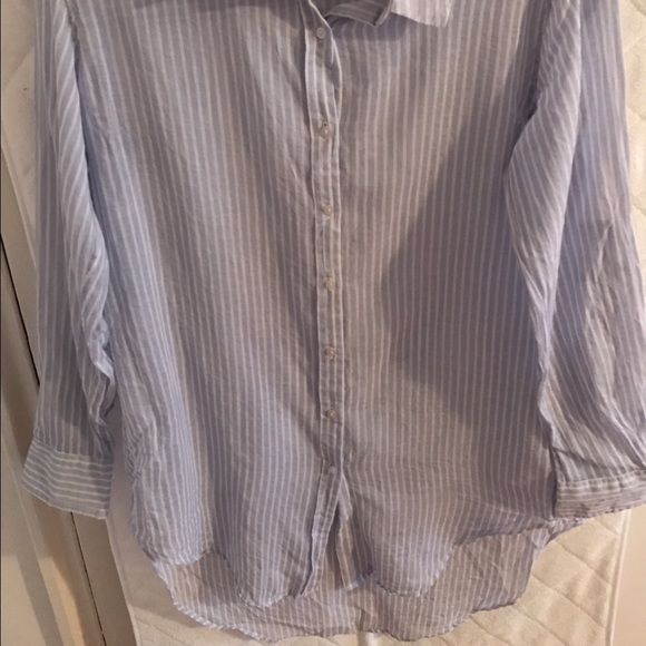 SOLD 🚫🚫🚫Zara Striped Button Down Shirt XS - Picture 2 of 5