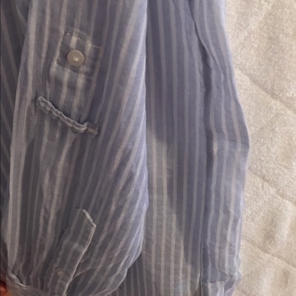 SOLD 🚫🚫🚫Zara Striped Button Down Shirt XS - Picture 3 of 5