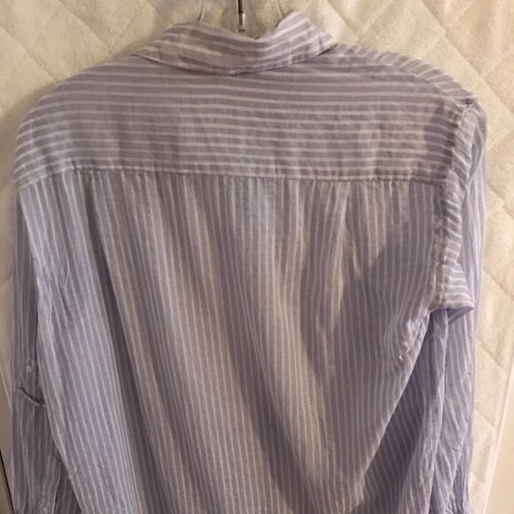 SOLD 🚫🚫🚫Zara Striped Button Down Shirt XS - Picture 4 of 5