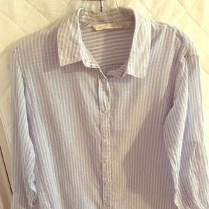 SOLD 🚫🚫🚫Zara Striped Button Down Shirt XS