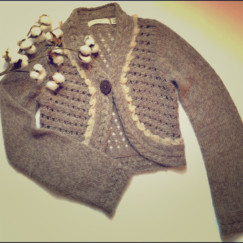 Anthropologie sleeping on snow cardigan size M