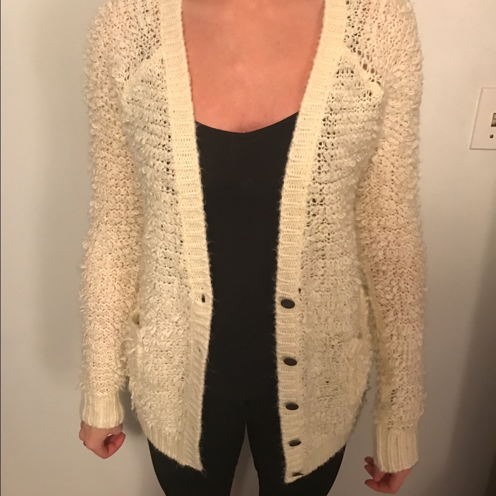 Cozy white sweater