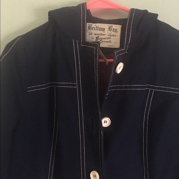 Brittany bay all weather coats navy small - Picture 2 of 4