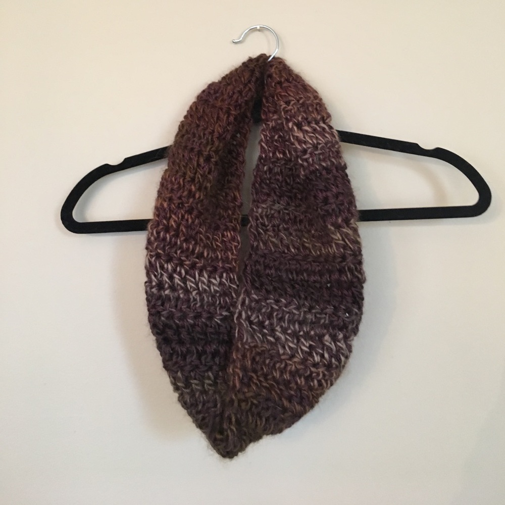 Hand-Made Brown Neutral Ombré Infinity Scarf