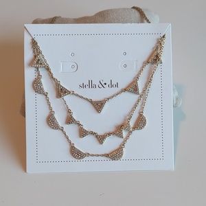 Pave' chevron necklace