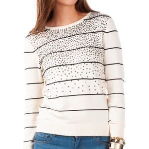 Francesca's, Harper • Striped & Sequin Sweater •