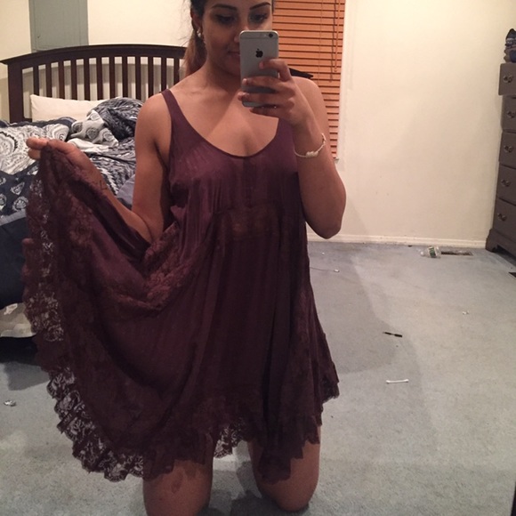 Burgundy Red Free People Dress - Picture 3 of 3