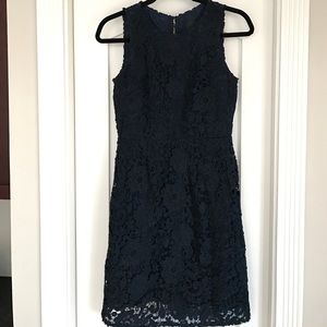 NET Jcrew Navy Lace Dress- Never Worn!