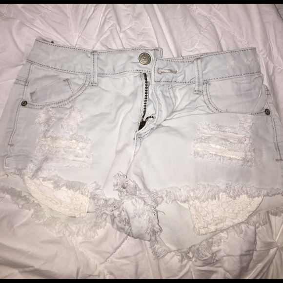 Light-Wash Jean Shorts - Picture 1 of 4