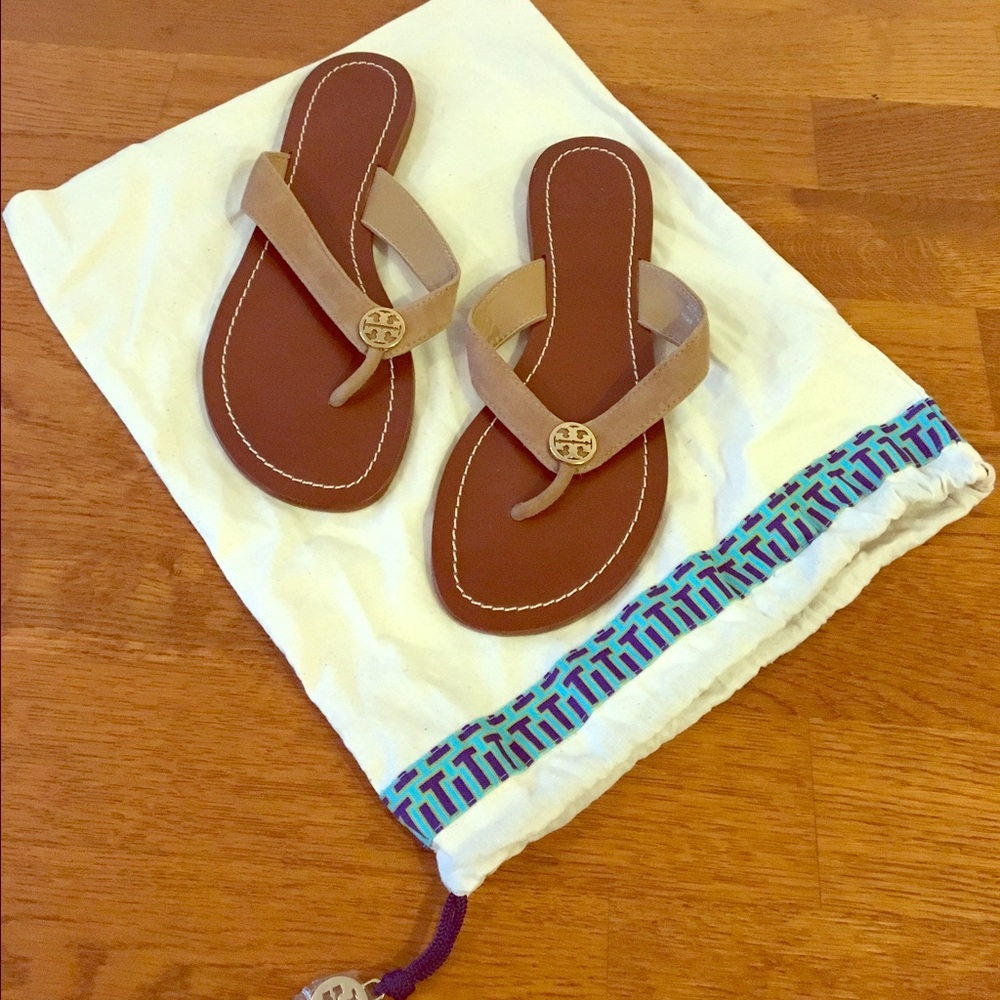 Tan Tory Burch Sandals w/ original shoe bag