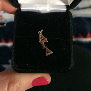 Alpha Gamma Delta Gold Lanyard Charm (NO chain)