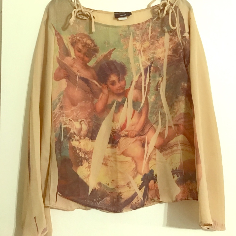 Long sleeve angel top