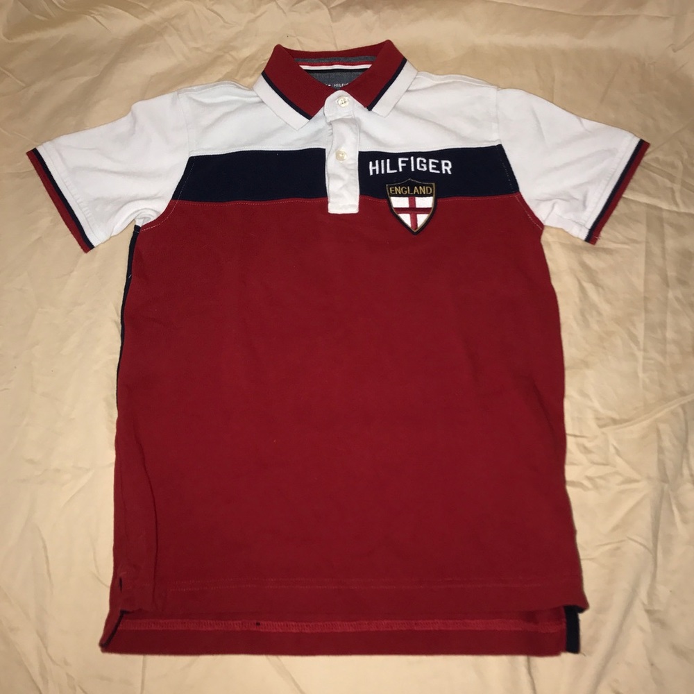 2 Rare Boys Tommy Hilfiger England collar shirt