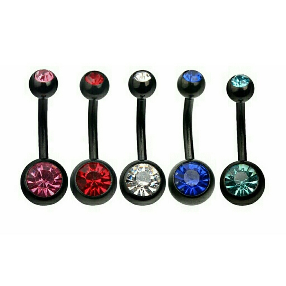 Crystal Belly Rings Bundle