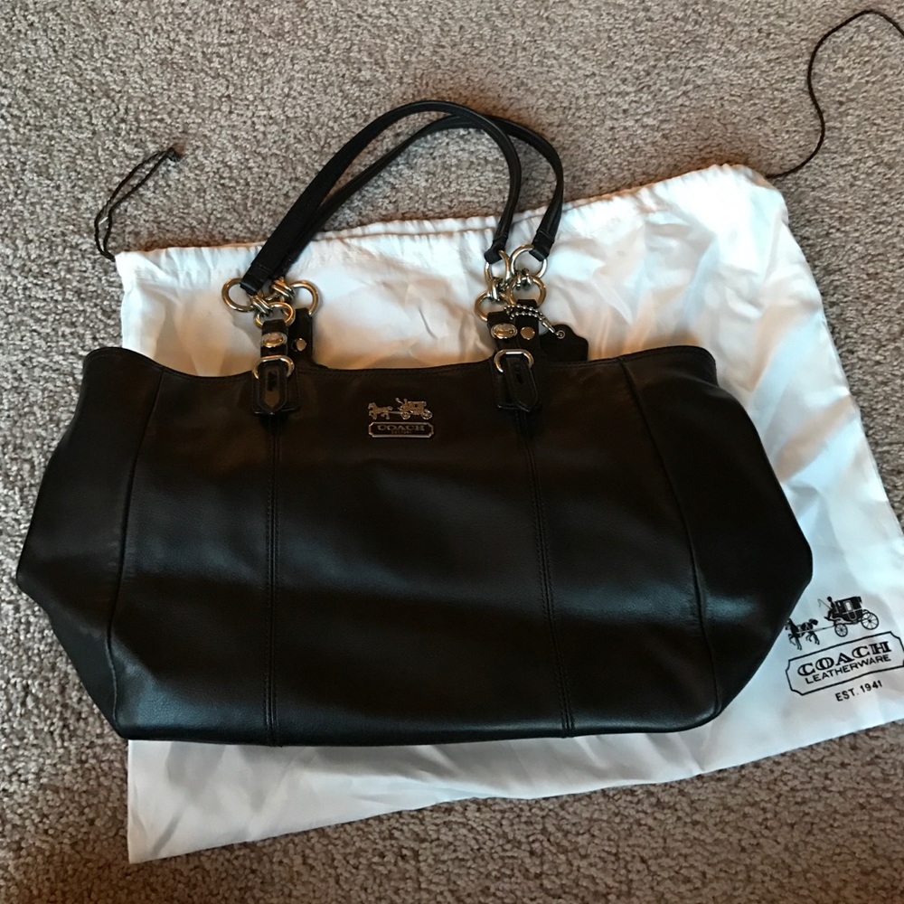 Coach Purse - black leather