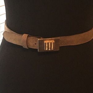 R. SPENCER DESIGNS-SUEDE BELT WITH FAUX STONES